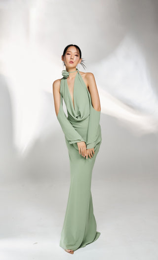 Tonight Maxi Dress + Flower Choker