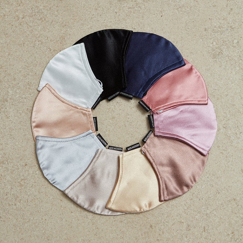 Silk satin Face Cover - Rose Taupe