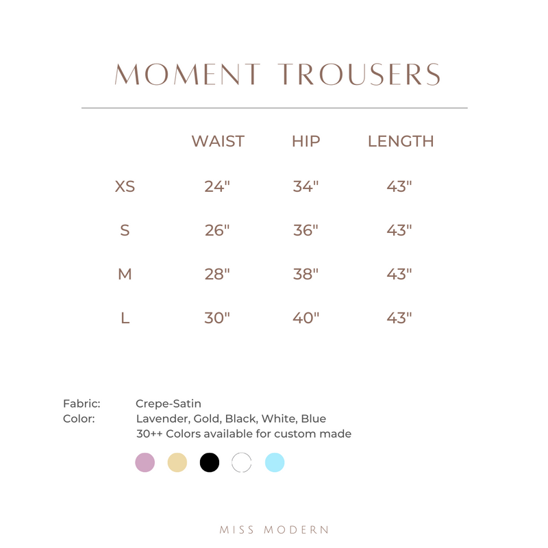 MOMENT TROUSERS