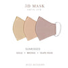 Fabric Mask - Sunkissed set (3pcs)-mask-MISS MODERN-MISS MODERN