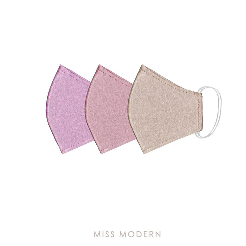 Fabric Mask - Sweet Pleasure set (3pcs)-mask-MISS MODERN-Rosegold, Lavender, Pink-MISS MODERN
