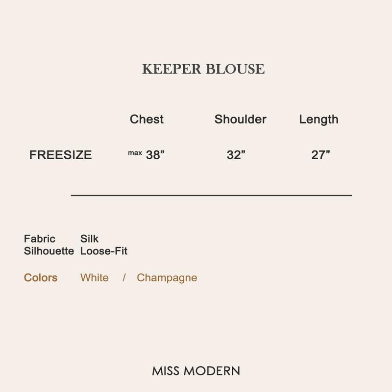 KEEPER BLOUSE-Top-MISS MODERN-MISS MODERN