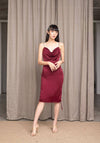 MEET ME HALF WAY DRESS - Burgundy Red-Dress-MISS MODERN-MISS MODERN