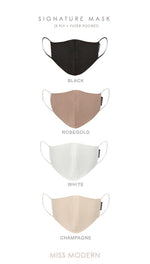 Signature Silk Mask - White | PRE-ORDER ready to ship 6 Oct-mask-MISS MODERN-MISS MODERN