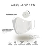 Silk satin Mask - White-mask-MISS MODERN-White-MISS MODERN